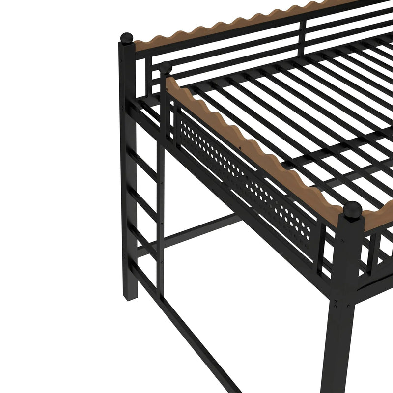 Queen Size Loft Bed with Ladders and Storage by HouseOfZazla