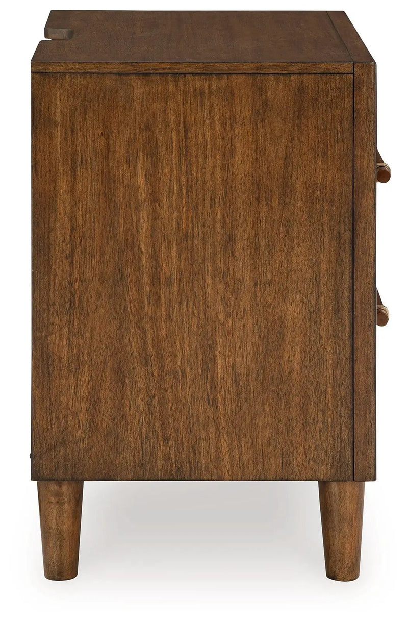 Lyncott - Two Drawer Night Stand - Brown by Unique Piece Furniture