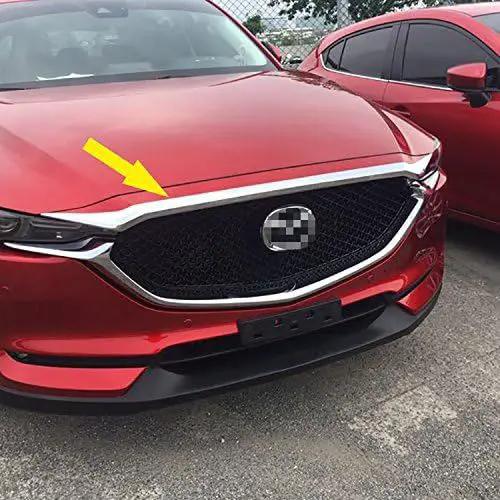 Beautost for Mazda 2017 2018 2019 2020 2021 2022 2023 2024 CX-5 CX5 Chrome Front Hood Grill Cover Bonnet Trim by Selzalot