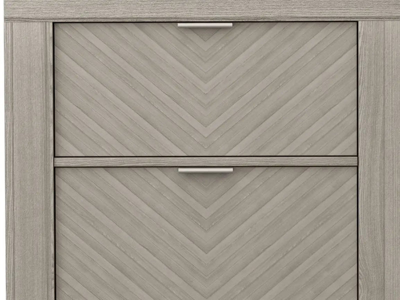 2 Drawer Nightstand - Light Gray by Unique Piece Furniture