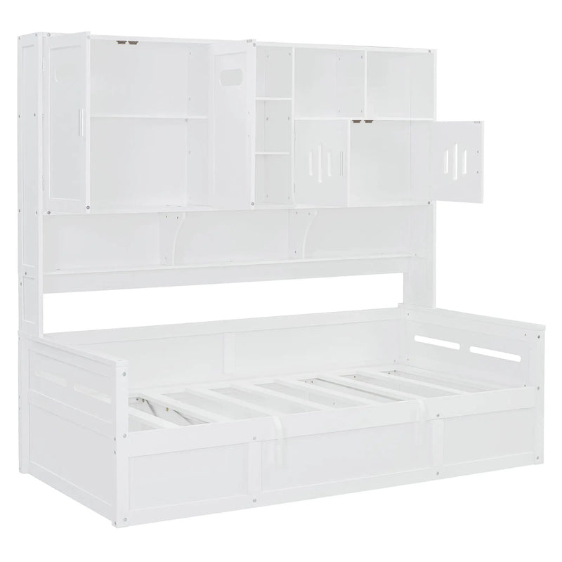 Daybed With All-In-One Cabinet And Shelf by HouseOfZazla