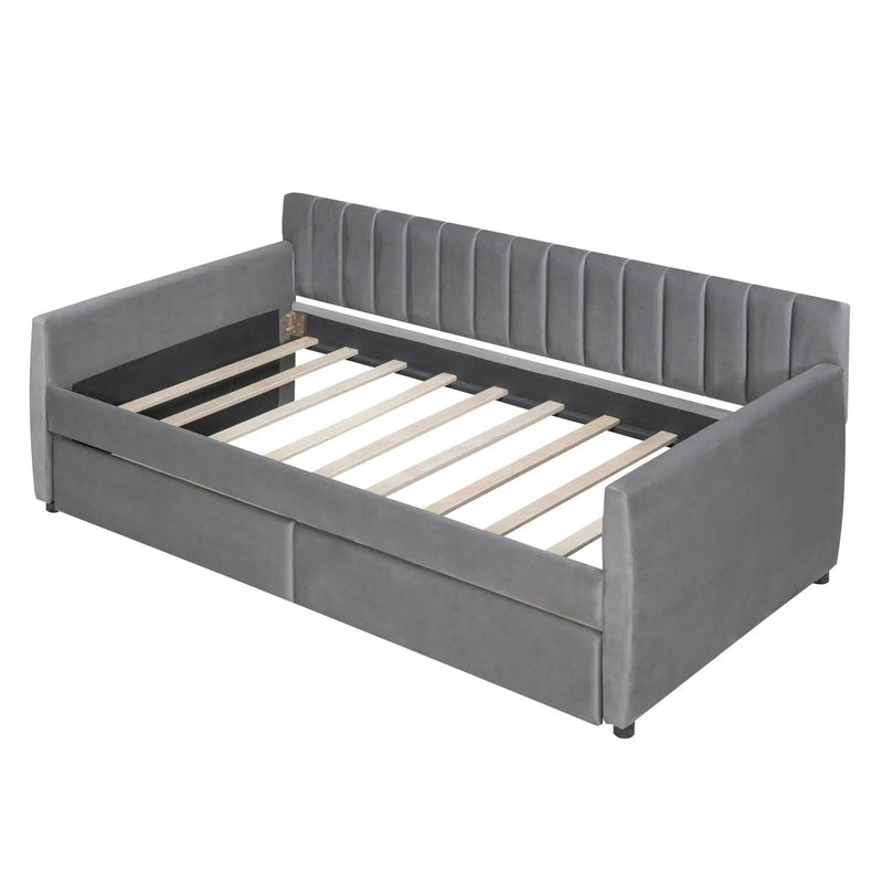 Upholstered Daybed With Slat Support by Unique Piece Furniture