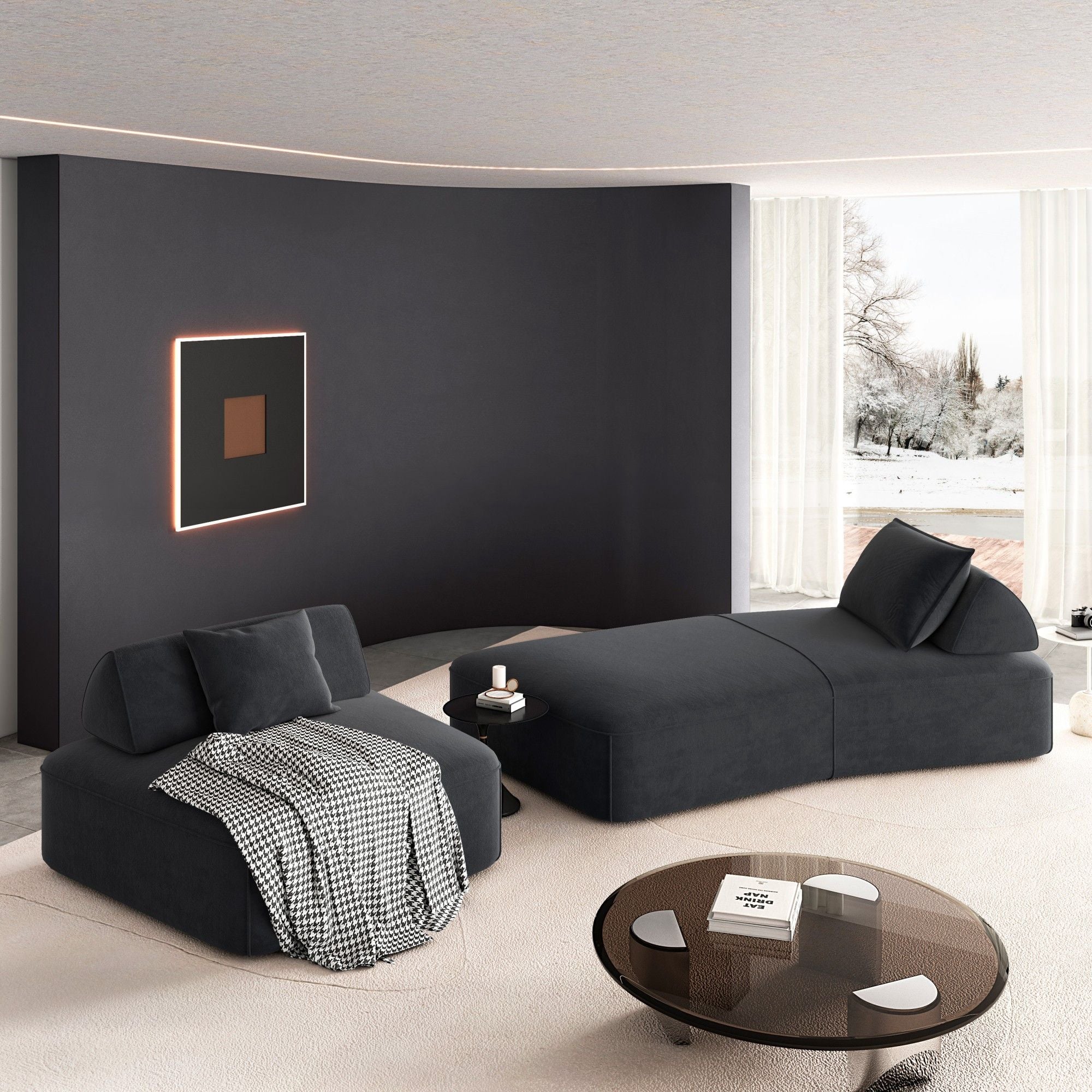 Modern Luxury Oversized Modular Sectional Sofa Set by HouseOfZazla