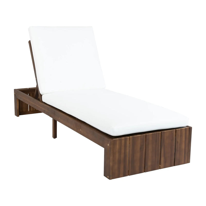 Adjustable Outdoor Chaise Lounge Patio Recliner With Removable Cushion by HouseOfZazla