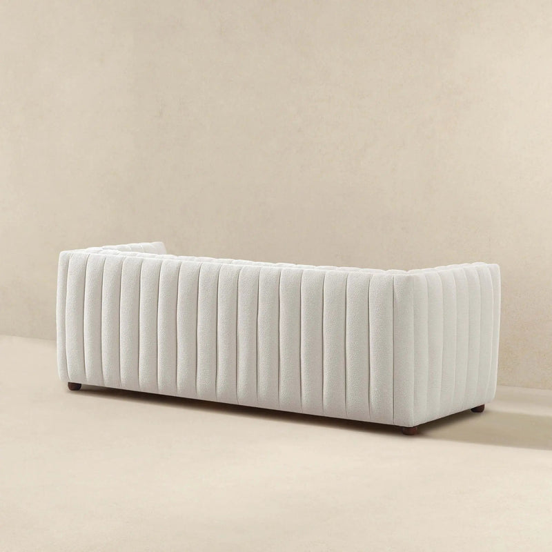 April - Mid-Century Modern Luxury Tight Back Boucle Couch by Unique Piece Furniture