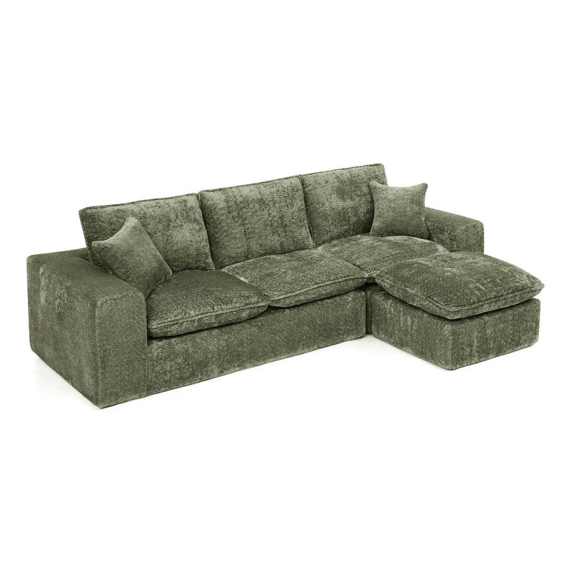 Sectional Sofa With Moveable Ottoman by Unique Piece Furniture