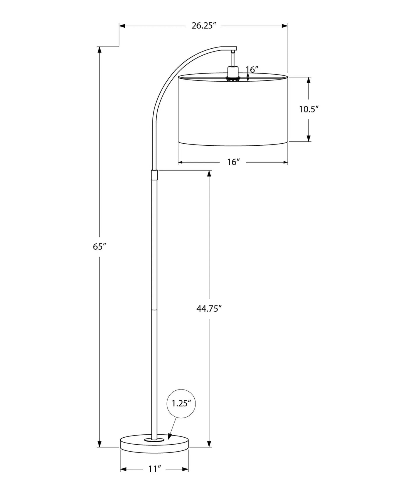 Contemporary Design Floor Lamp Lighting by Unique Piece Furniture