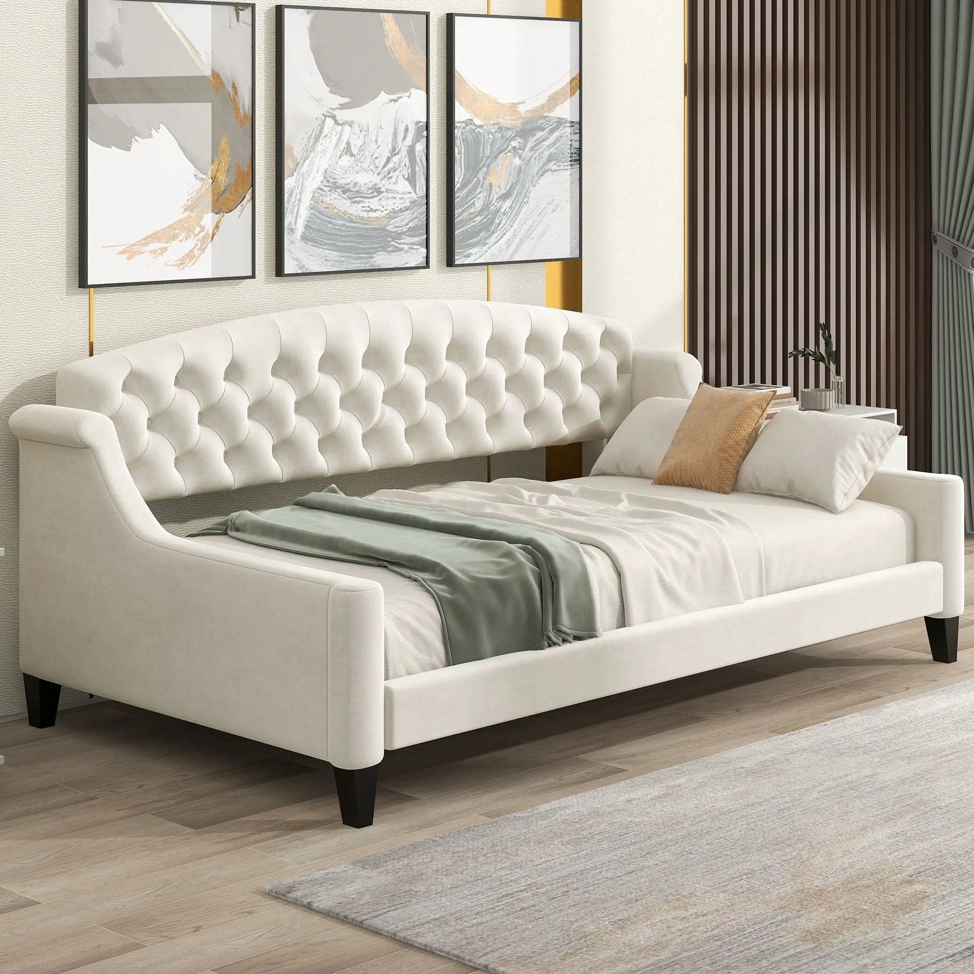 Modern Tufted Button Daybed by Unique Piece Furniture