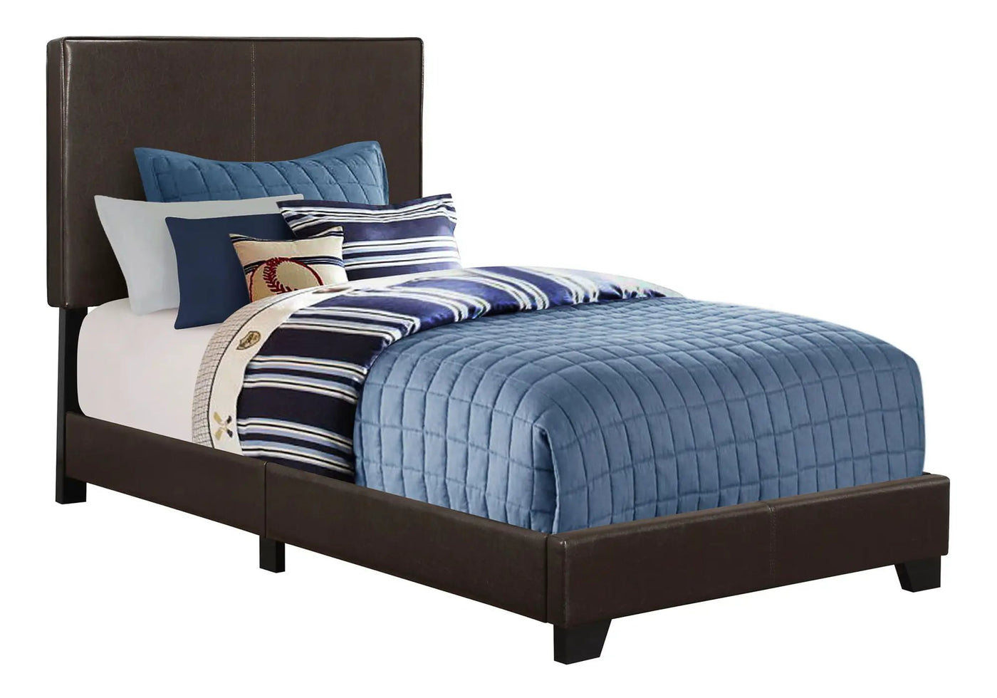 Bed, Upholstered, Transitional by HouseOfZazla