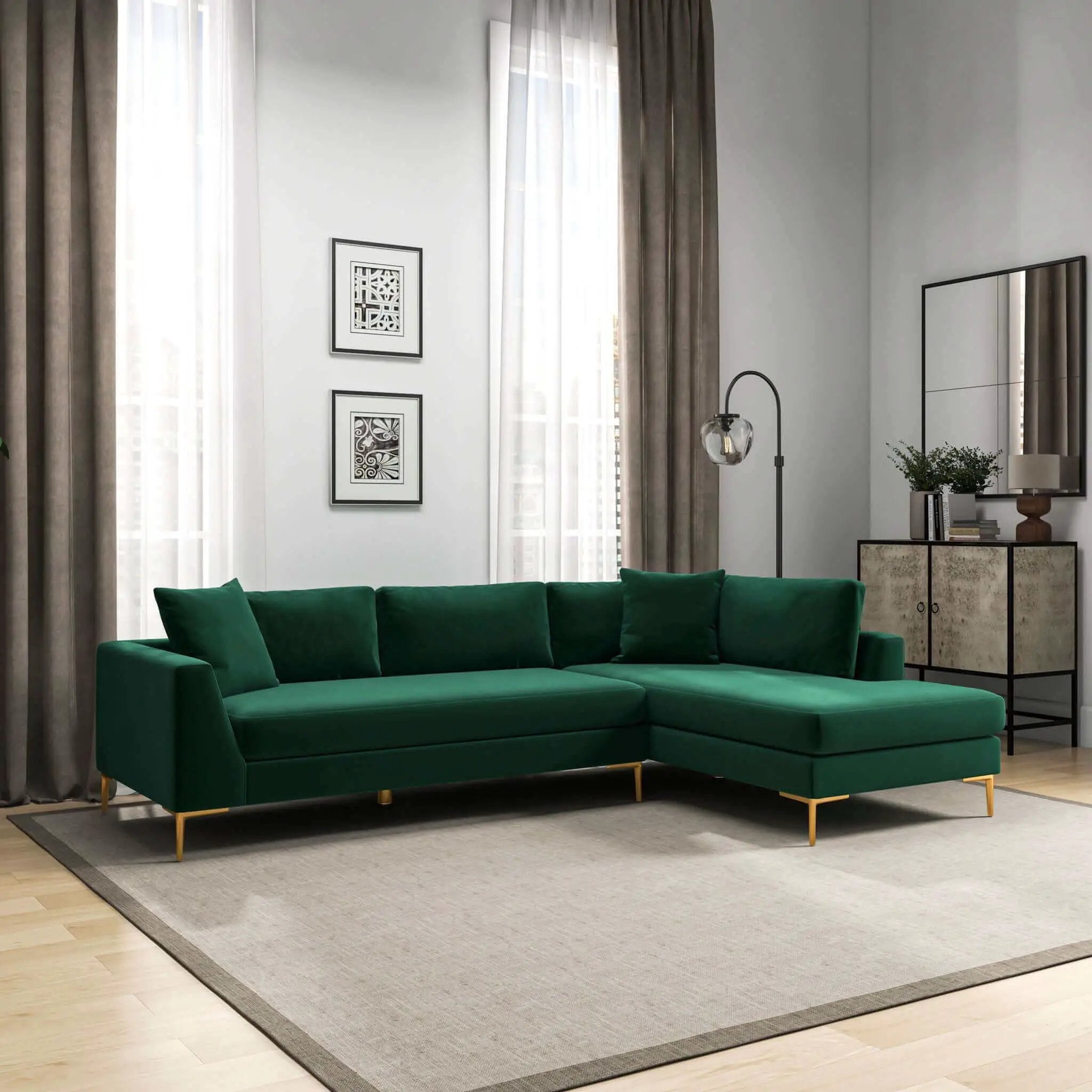 Mano - L-Shaped Sectional Sofa by HouseOfZazla
