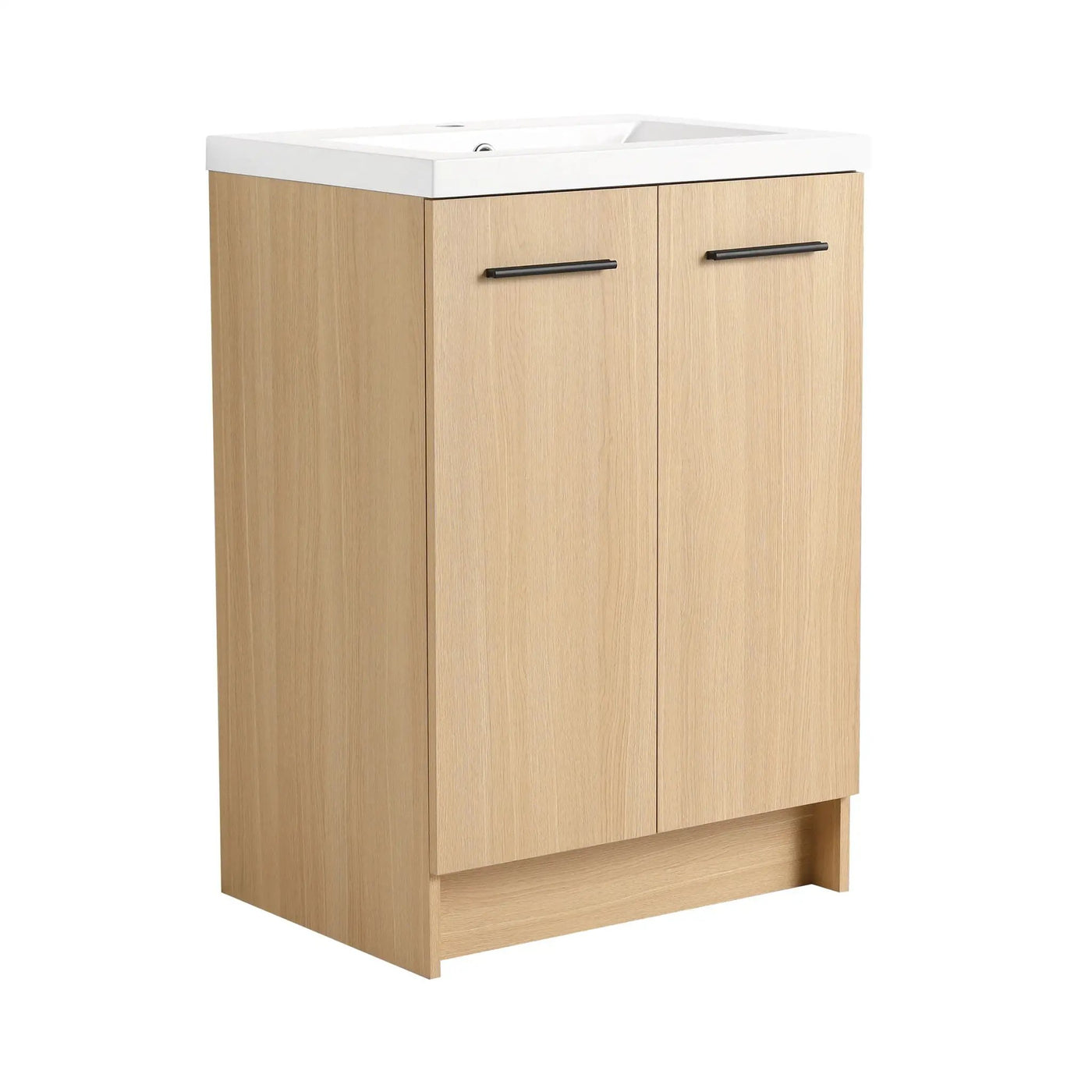Floating Bathroom Vanity With Sink, Wall Mounted Double Door Storage by HouseOfZazla