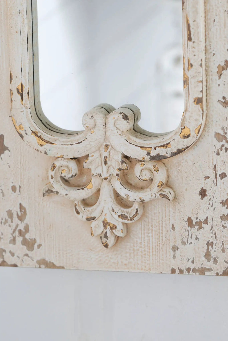 Full Length Mirror With Solid Wood Frame, Floor Mirror For Living Room Bedroom Entryway - White by HouseOfZazla