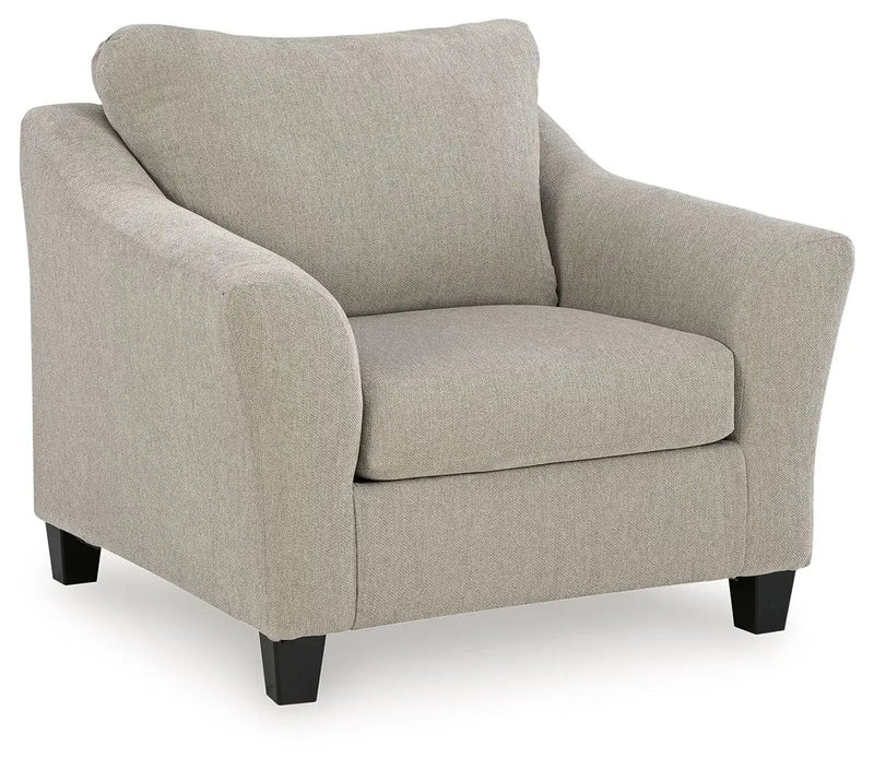 Willarae - 2 Pc. - Chair And A Half, Ottoman - Taupe by Unique Piece Furniture