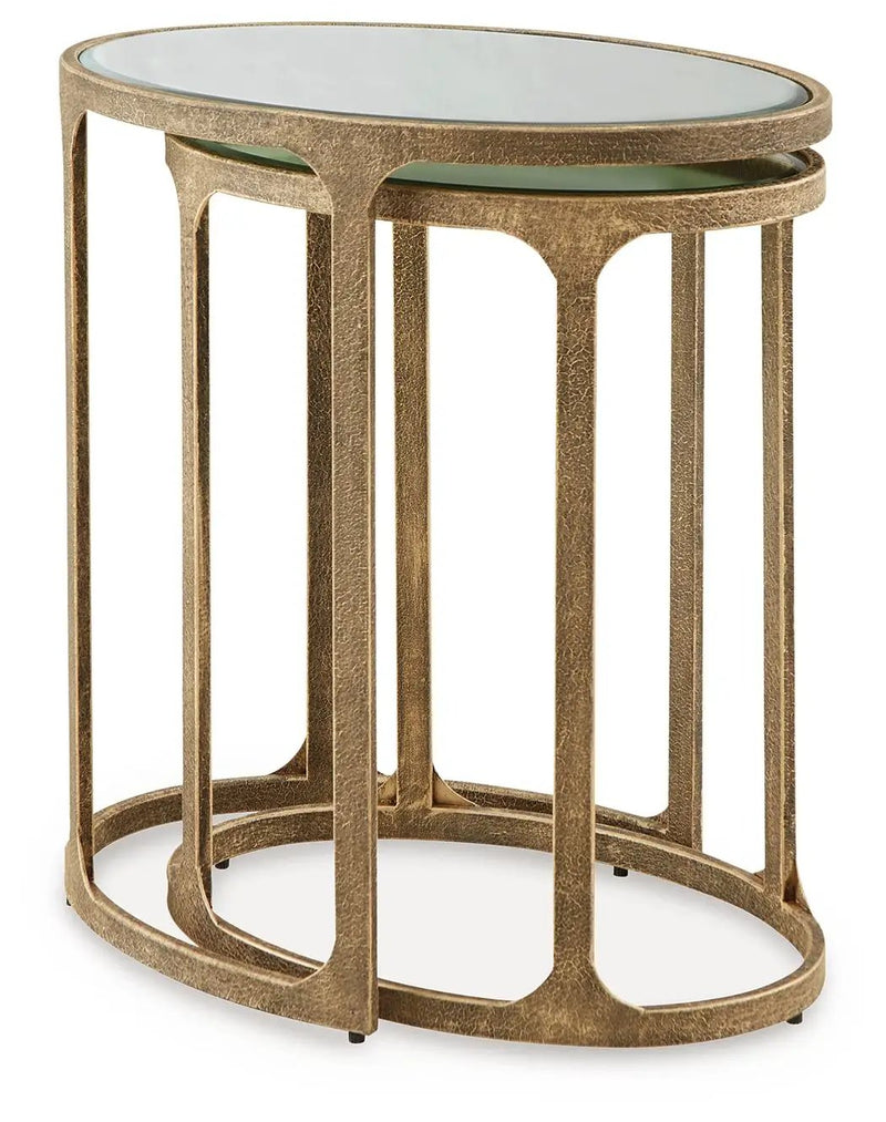 Irmaleigh - Accent Table Set (Set of 2) - Antique Black by Unique Piece Furniture