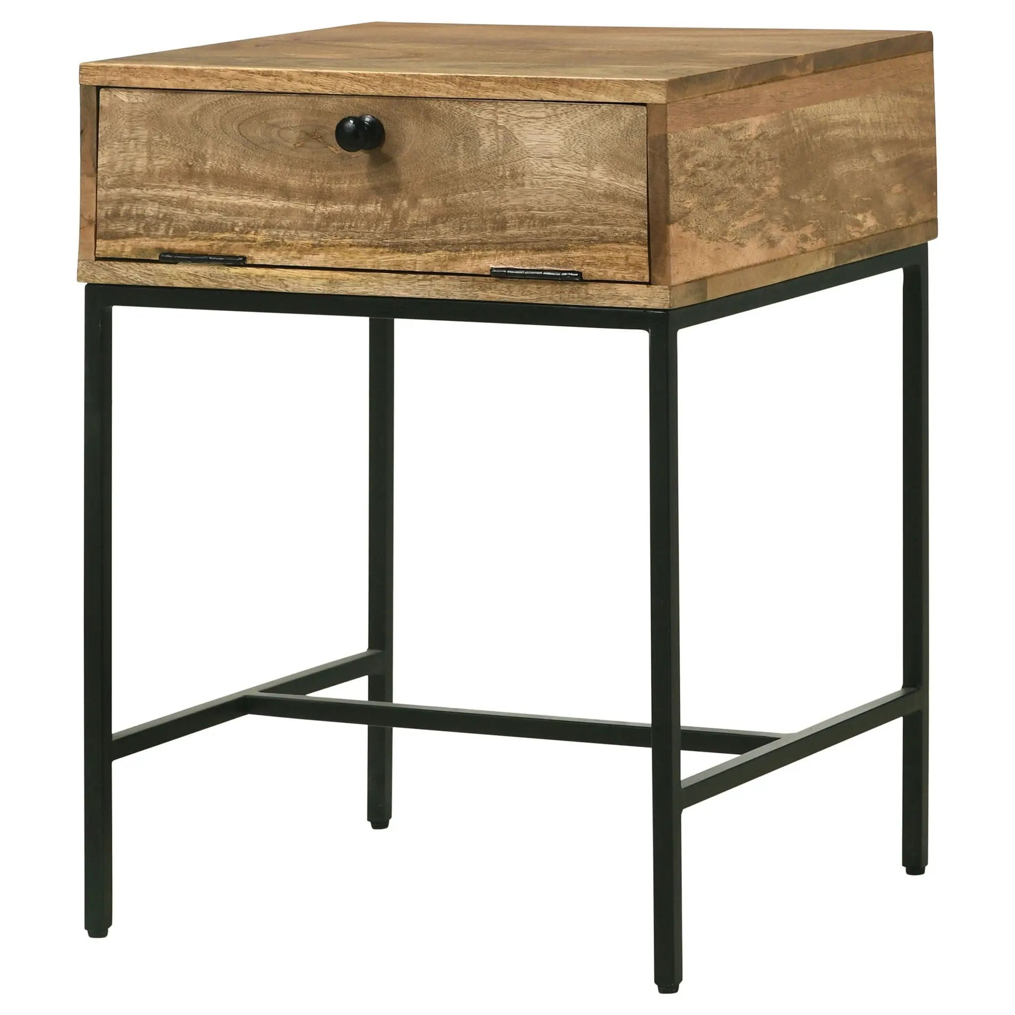 Wyrik - Rectangular Side End Table - Honey by HouseOfZazla