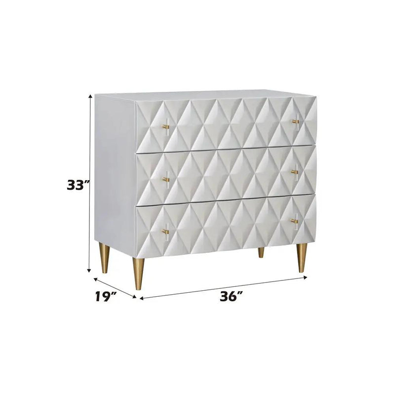 Anson - Console Cabinet - Metallic Silver & Champagne by Unique Piece Furniture