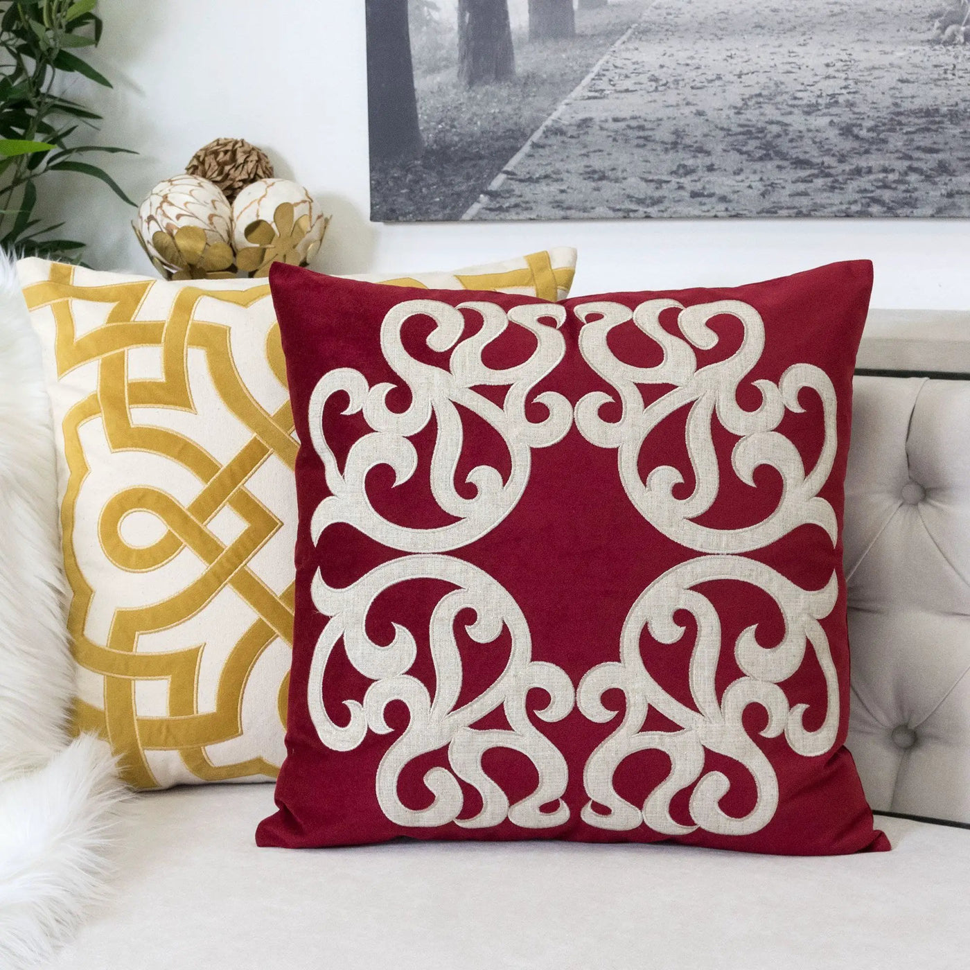 Dora - Pillow Cover With Matching Back by HouseOfZazla