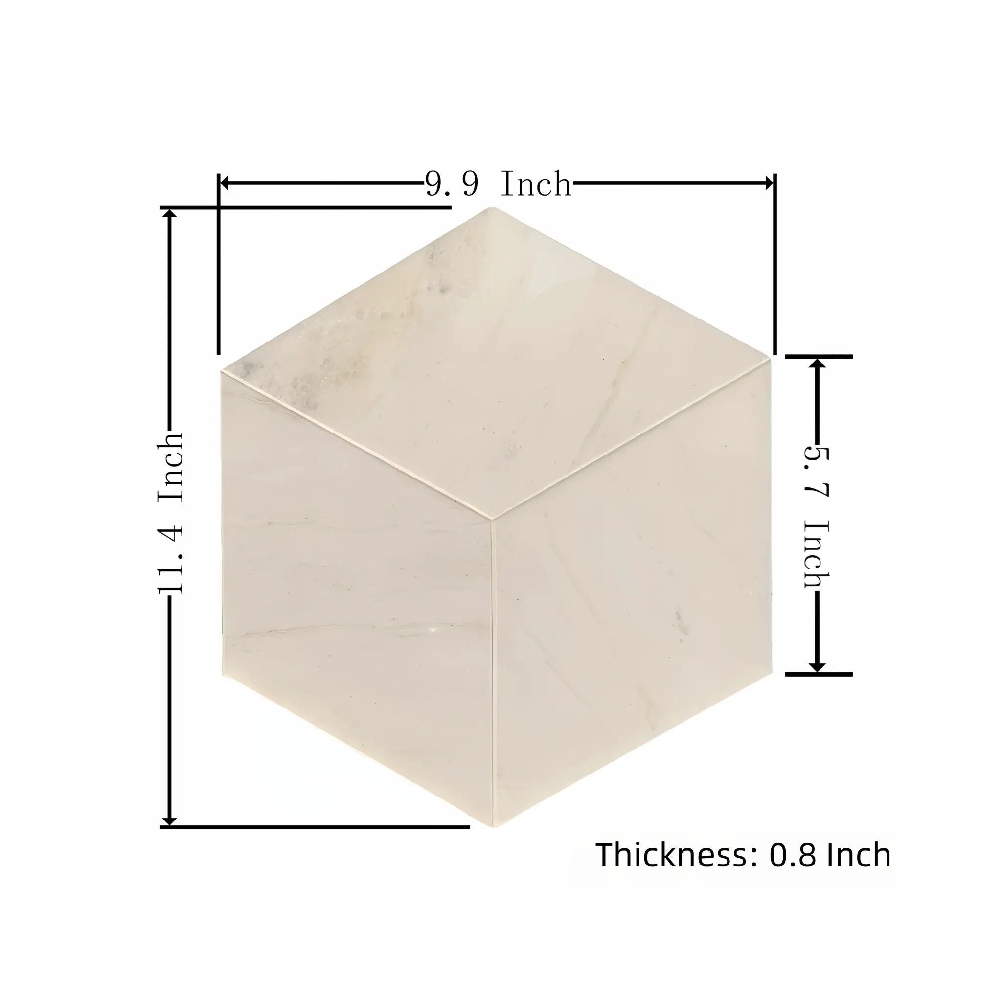Hexagon Natural Marble Polished Tile For Wall And Floor (Set of 12) by HouseOfZazla
