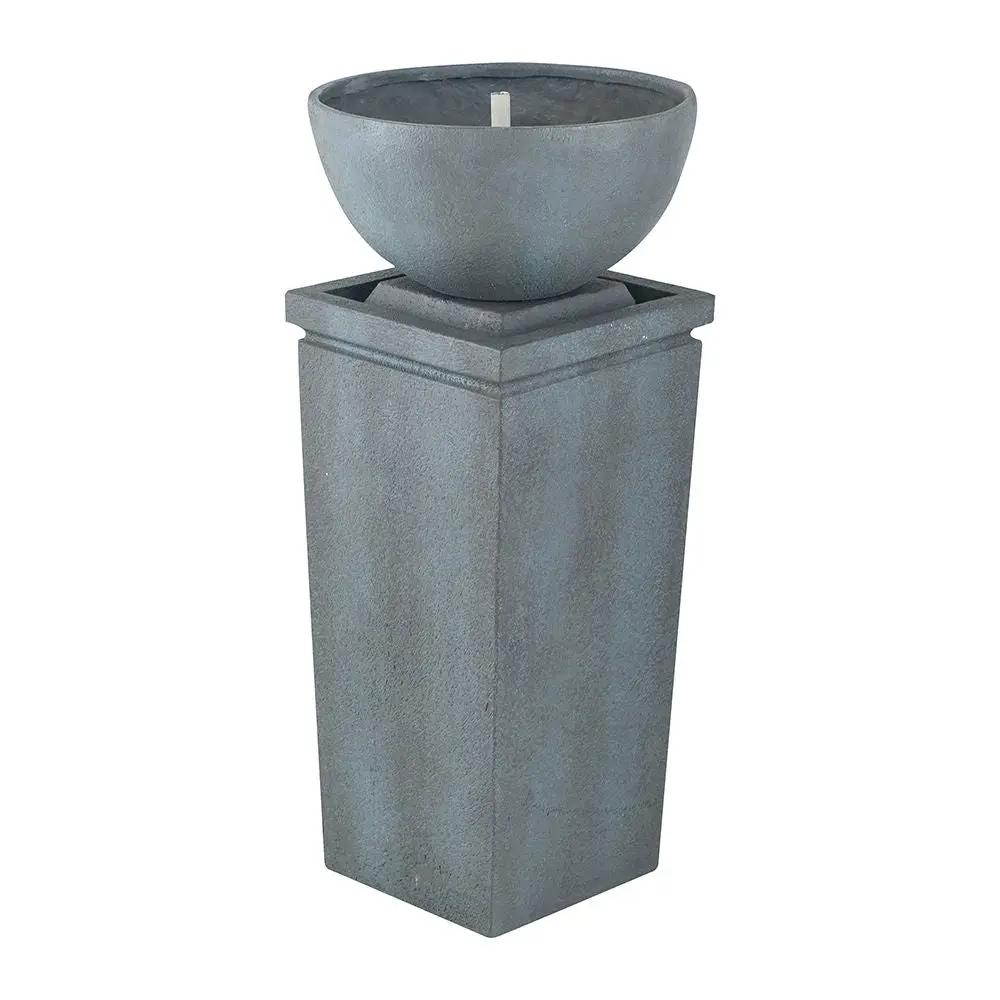 Zen Bowl Water Fountain, Outdoor Bird Feeder / Bath Fountains, Relaxing Water Feature For Garden by Unique Piece Furniture