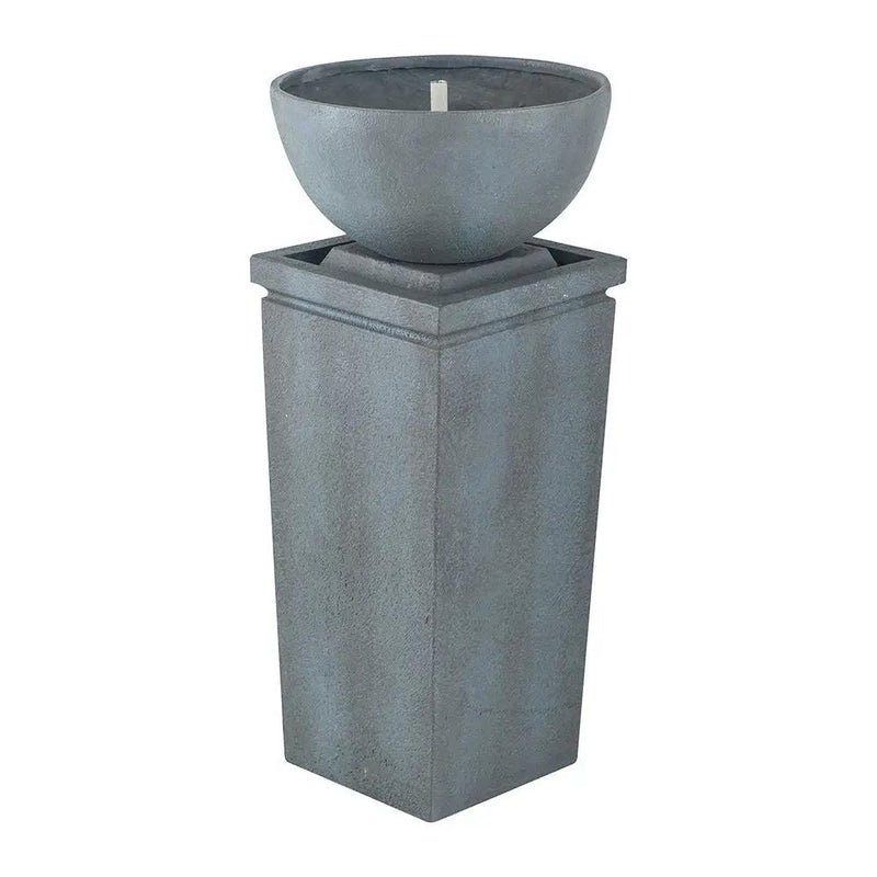 Zen Bowl Water Fountain, Outdoor Bird Feeder / Bath Fountains, Relaxing Water Feature For Garden by Unique Piece Furniture