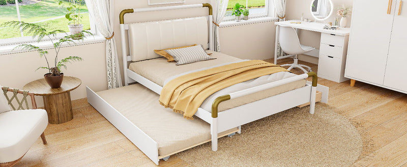 Storage Platform Bed, With 2 Big Drawers, Trundle by HouseOfZazla