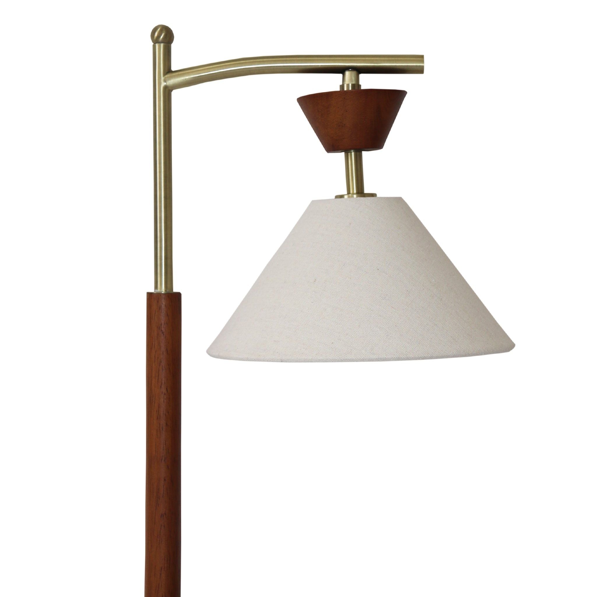 Nightstand Desk Lamp With Cone Shade For Eye Protection - Brown by HouseOfZazla
