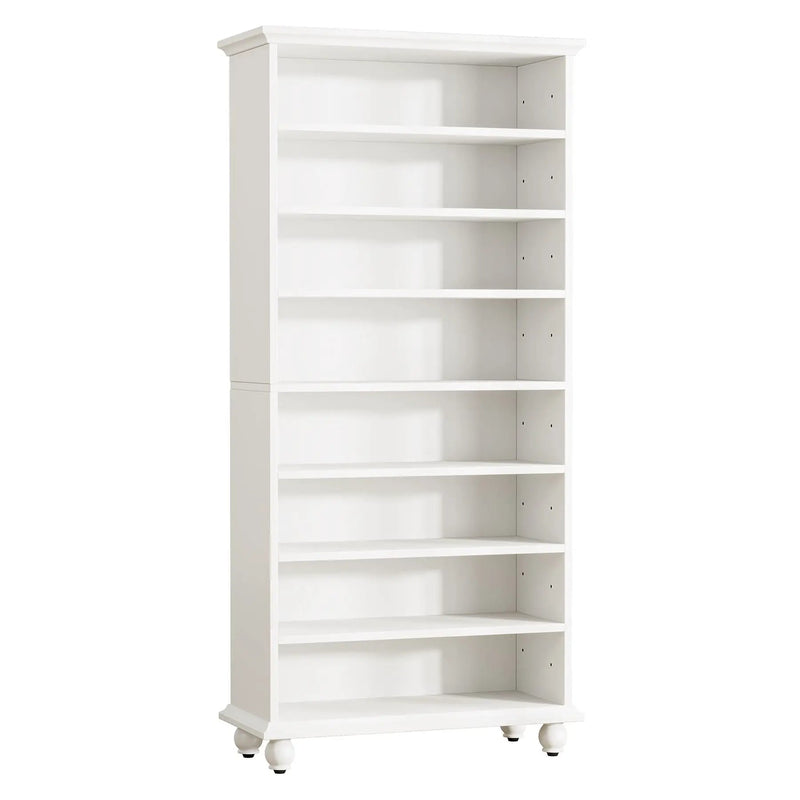 8 Tier Led Illuminated Shoe Cabinet With Adjustable Shelves, Storage Rack For 26 Pairs - White by HouseOfZazla