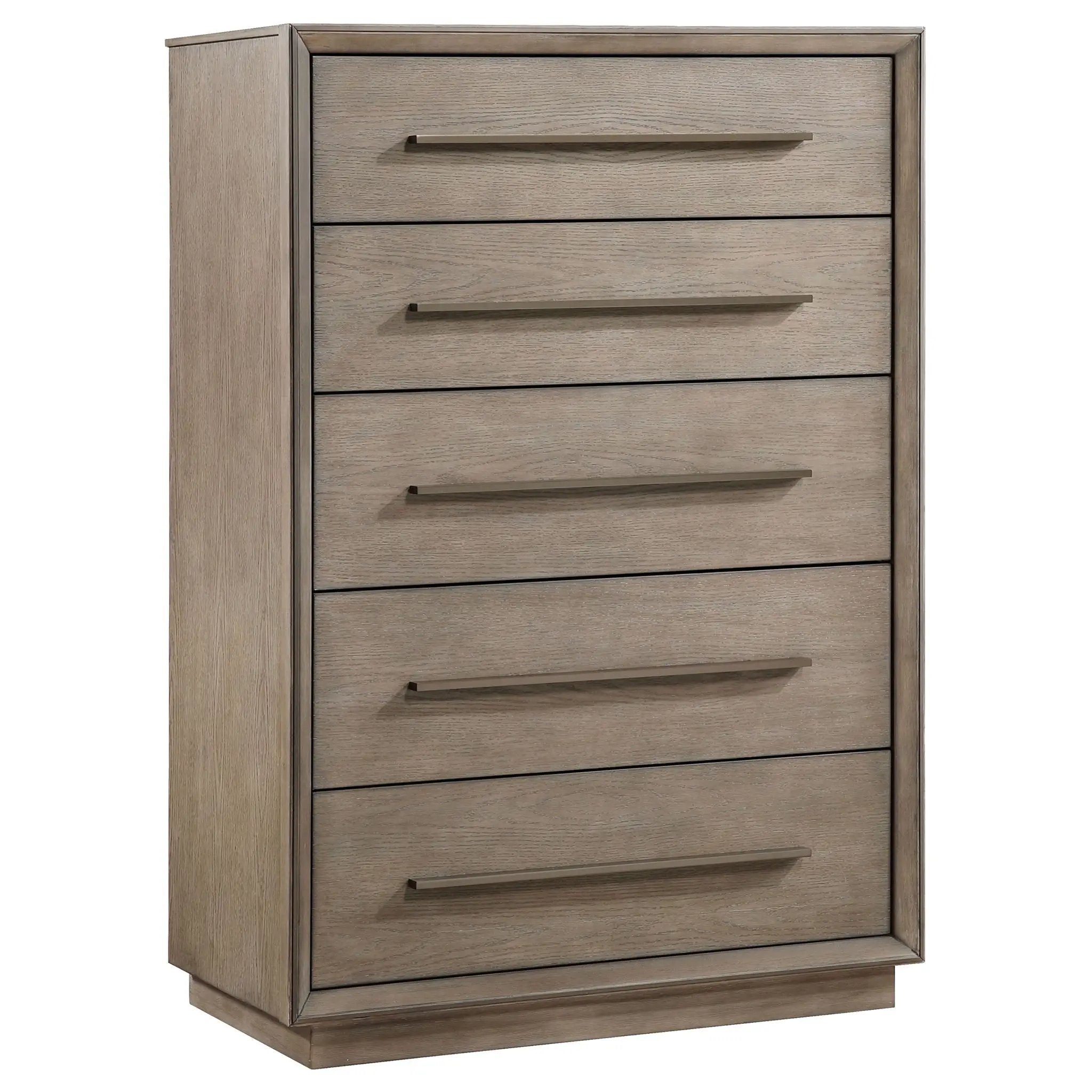 Durango 5-drawer Bedroom Chest Taupe Oak by Unique Piece Furniture