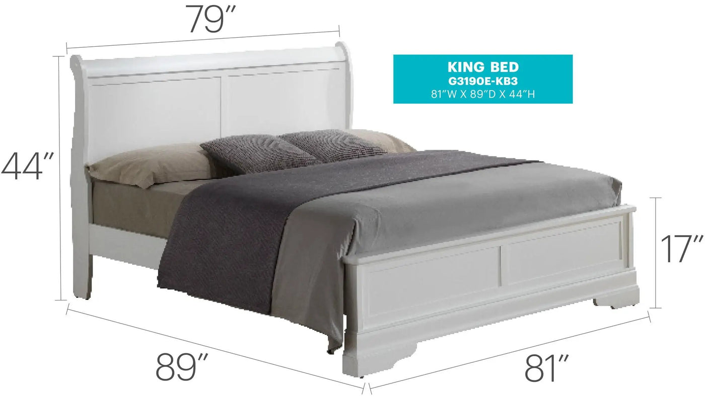 Sleigh Bed With Low Footboard by HouseOfZazla