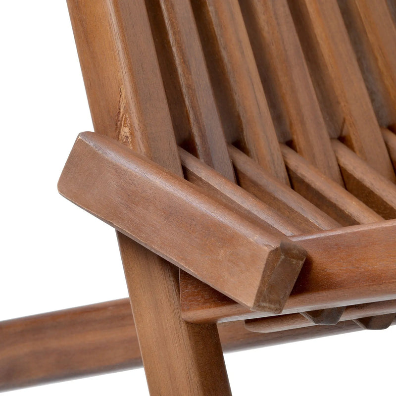 Folding Wood Chair, Portable Solid Wood Seating For Indoor Or Outdoor Use - Natural by Unique Piece Furniture