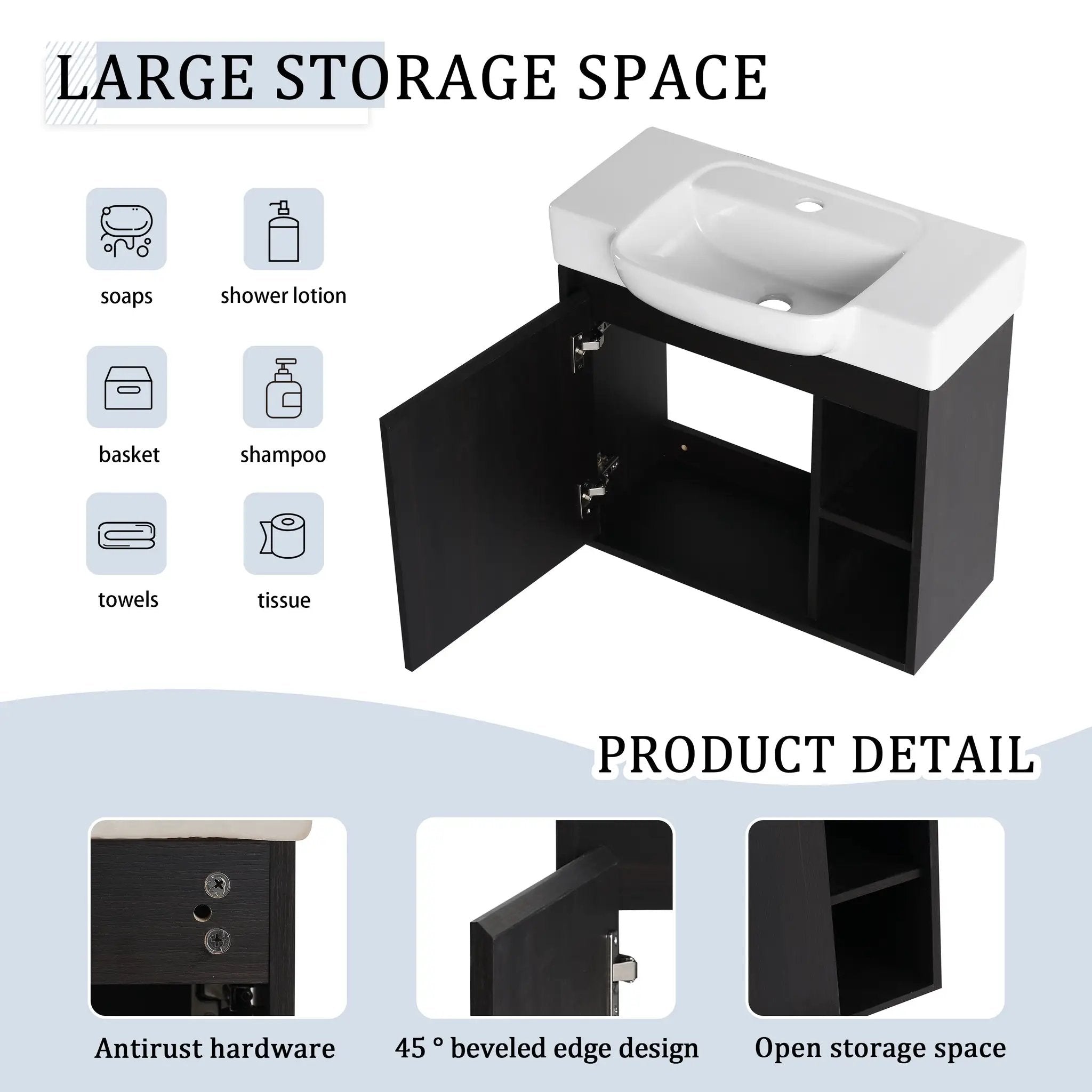 24" Wall-Mounted Bathroom Vanity by HouseOfZazla