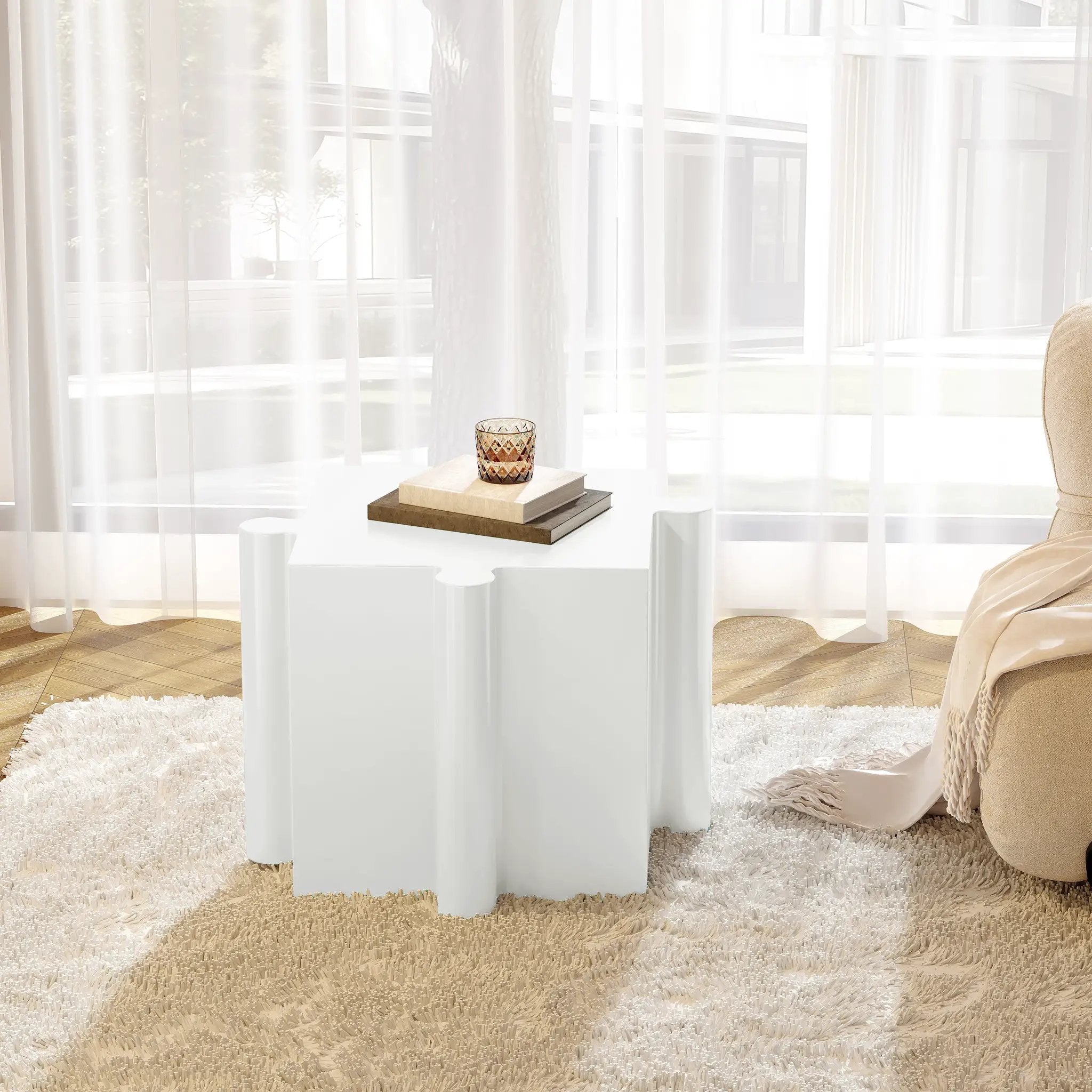 Puzzle Art Side Table by HouseOfZazla