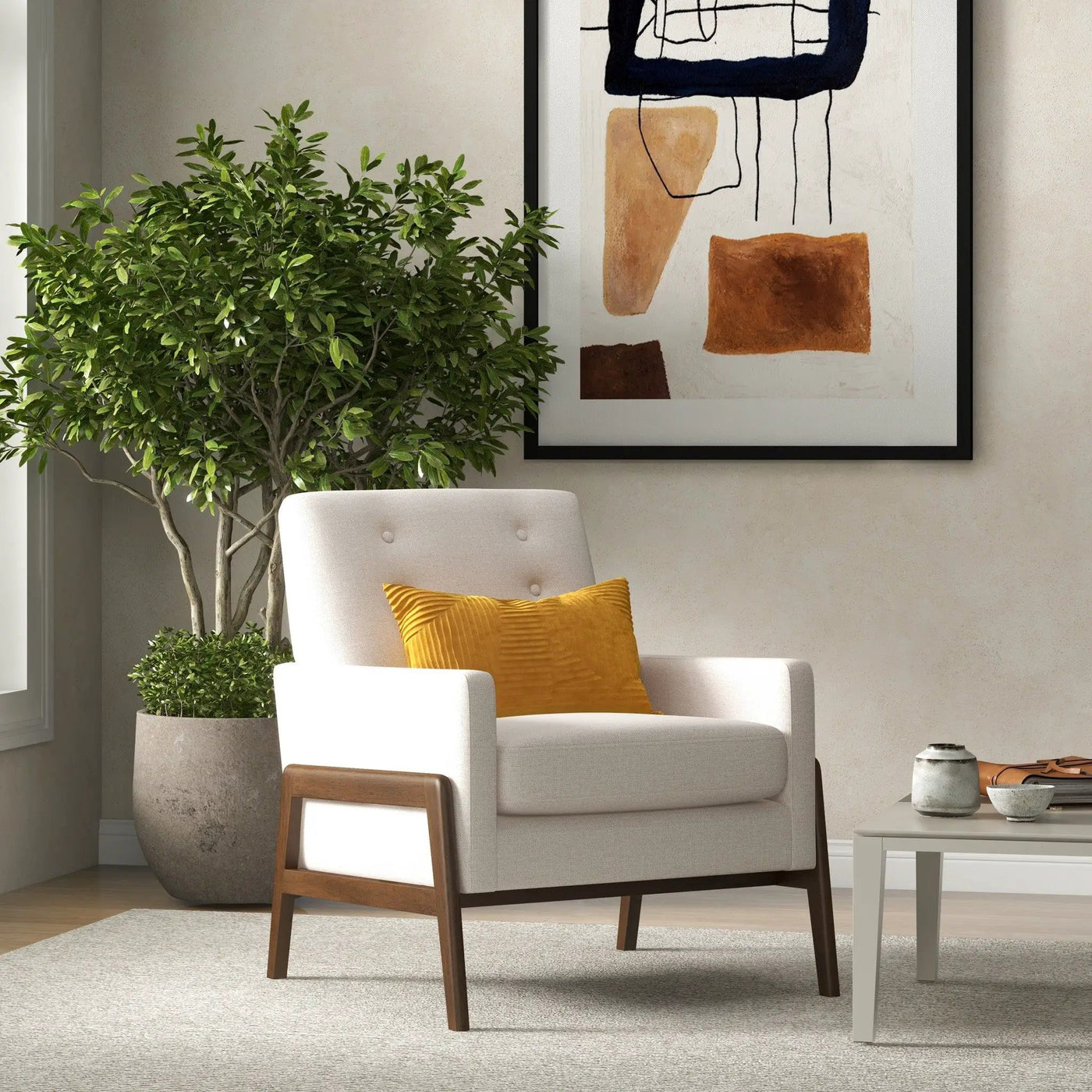 Cole - Solid Wood Lounge Chair by HouseOfZazla