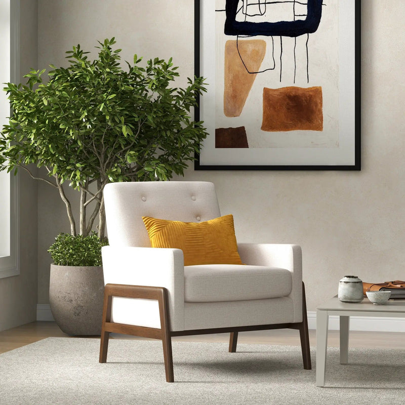 Cole - Solid Wood Lounge Chair by HouseOfZazla