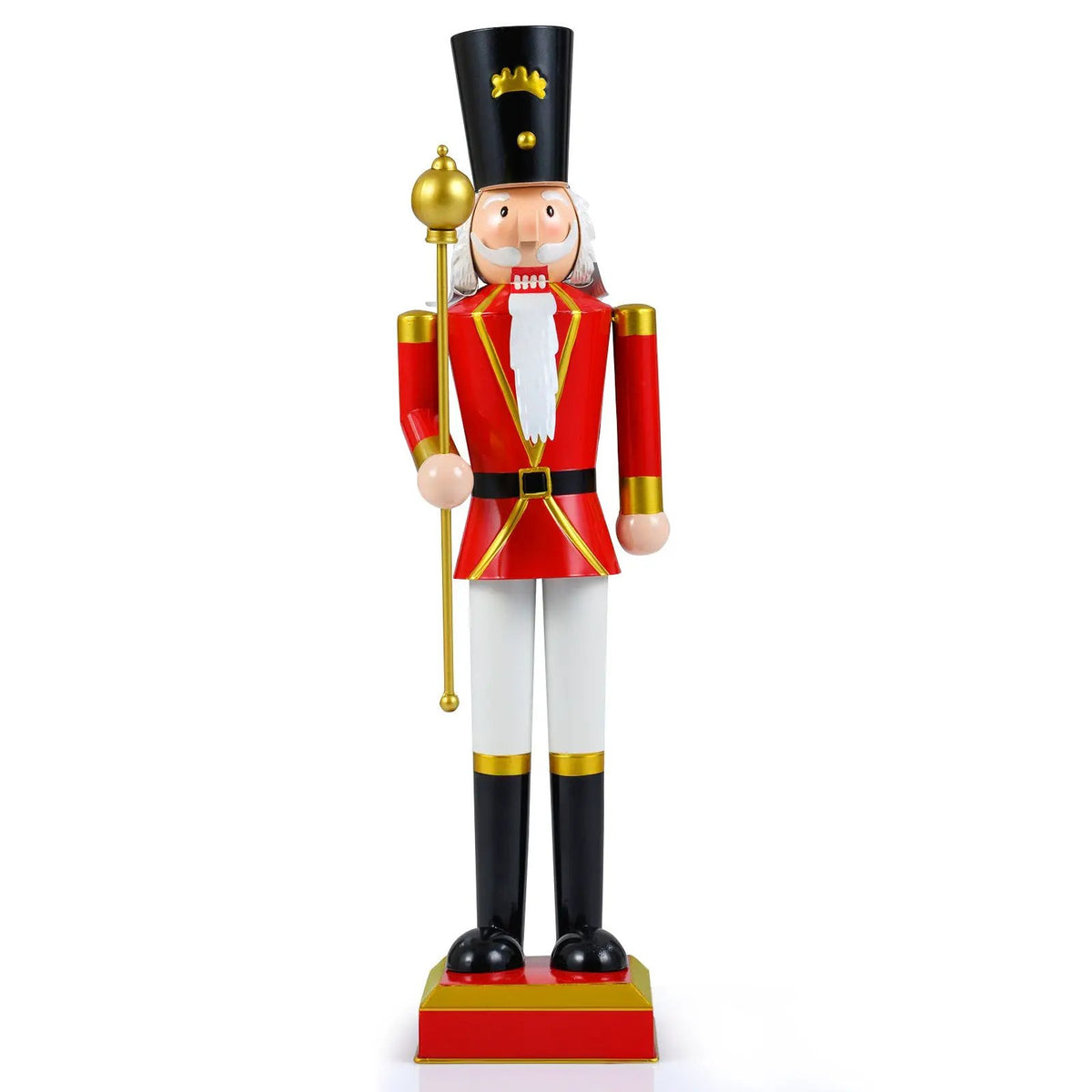 32.5 Inch Christmas Nutcracker with High Hat and Beautiful Scepter by DirectDeals