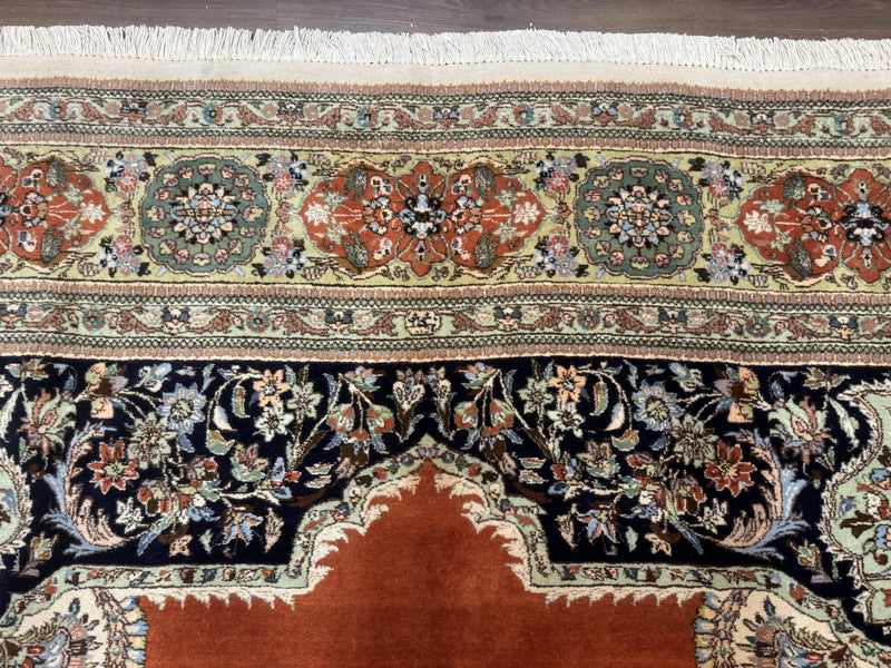Persian Rug 11x13, Semi Open Field, Soft Wool Pile, Vintage Persian Carpet, Persian Tabriz Tabatabai by Jewel Rugs
