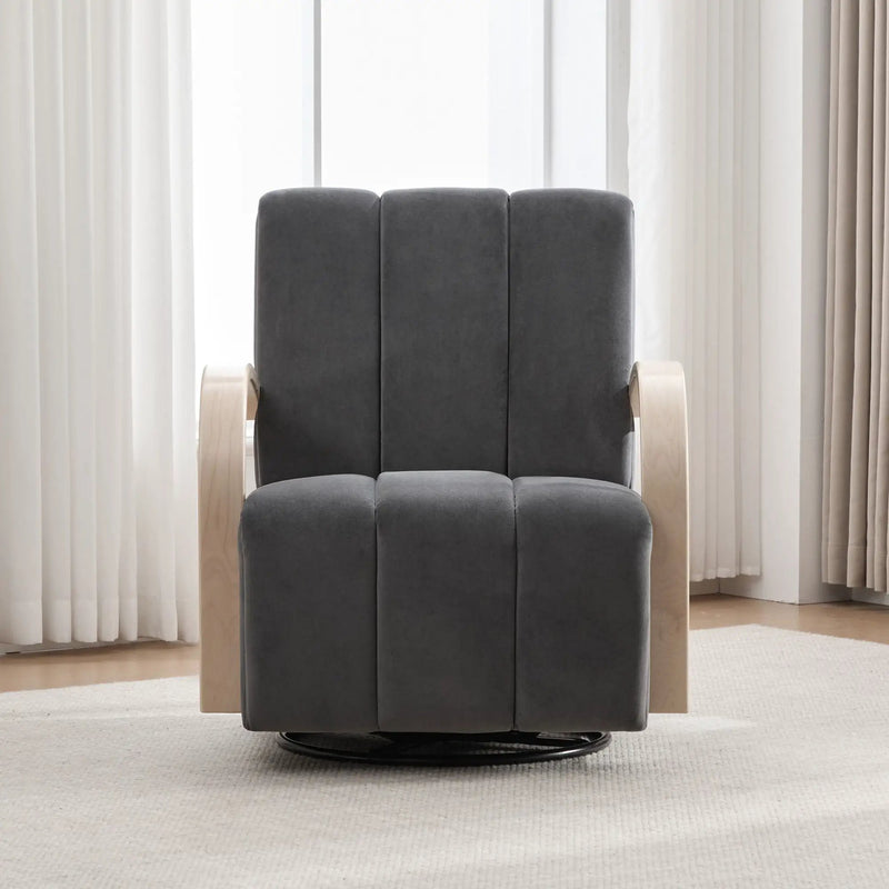 360° Swivel Accent Chair With Armrests by Unique Piece Furniture