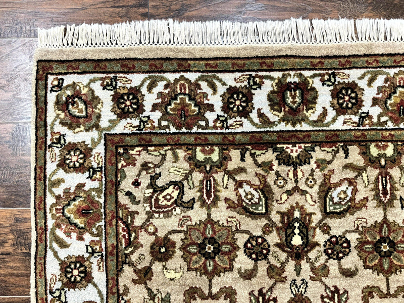Pak Persian Rug 4x6, Floral Allover Vintage Oriental Carpet, Handmade Wool Rug by Jewel Rugs