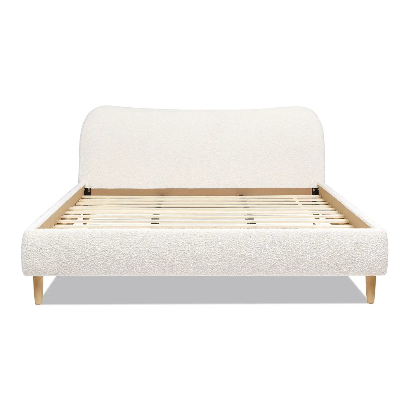 Roman - Curved Headboard Upholstered Platform Bed by Unique Piece Furniture