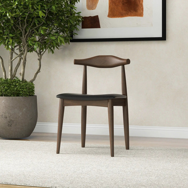 Destiny - Dining Chairs (Set of 2) - Black / Dark Brown by Unique Piece Furniture