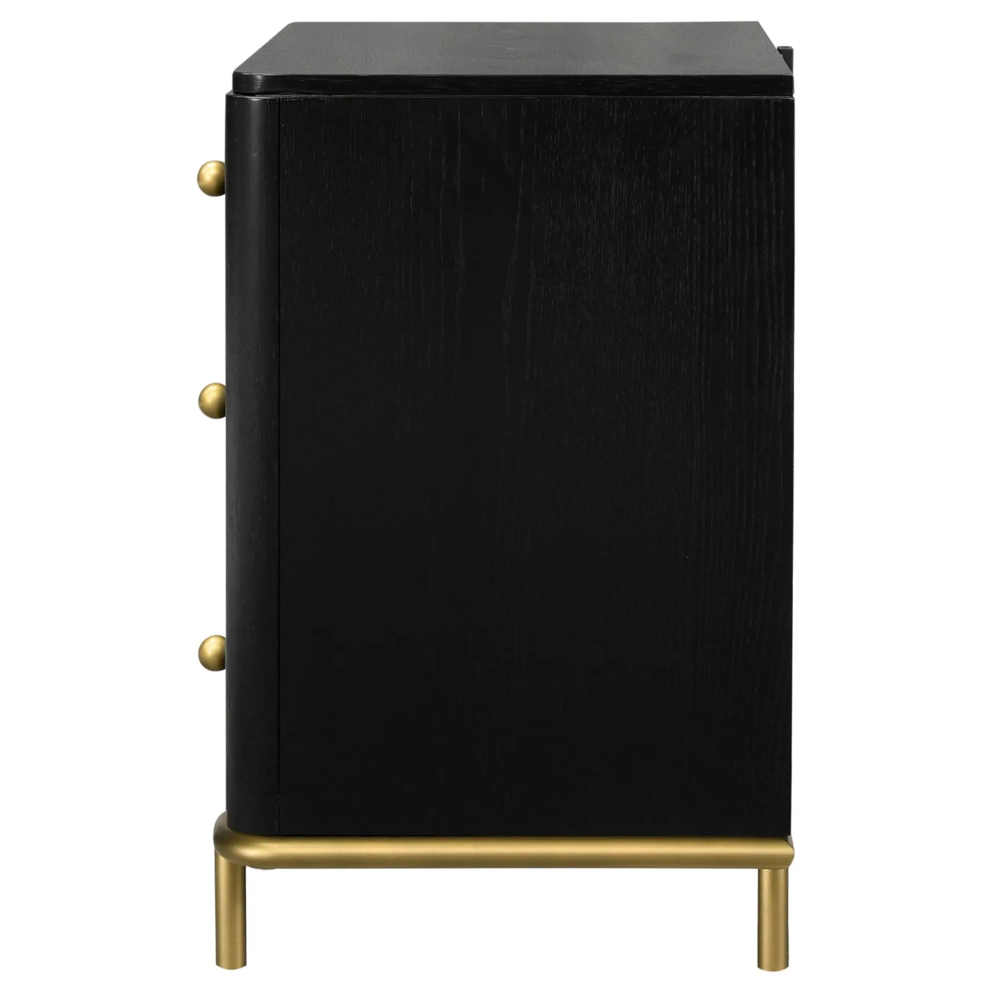 Arini 3-drawer Nightstand Black by Unique Piece Furniture