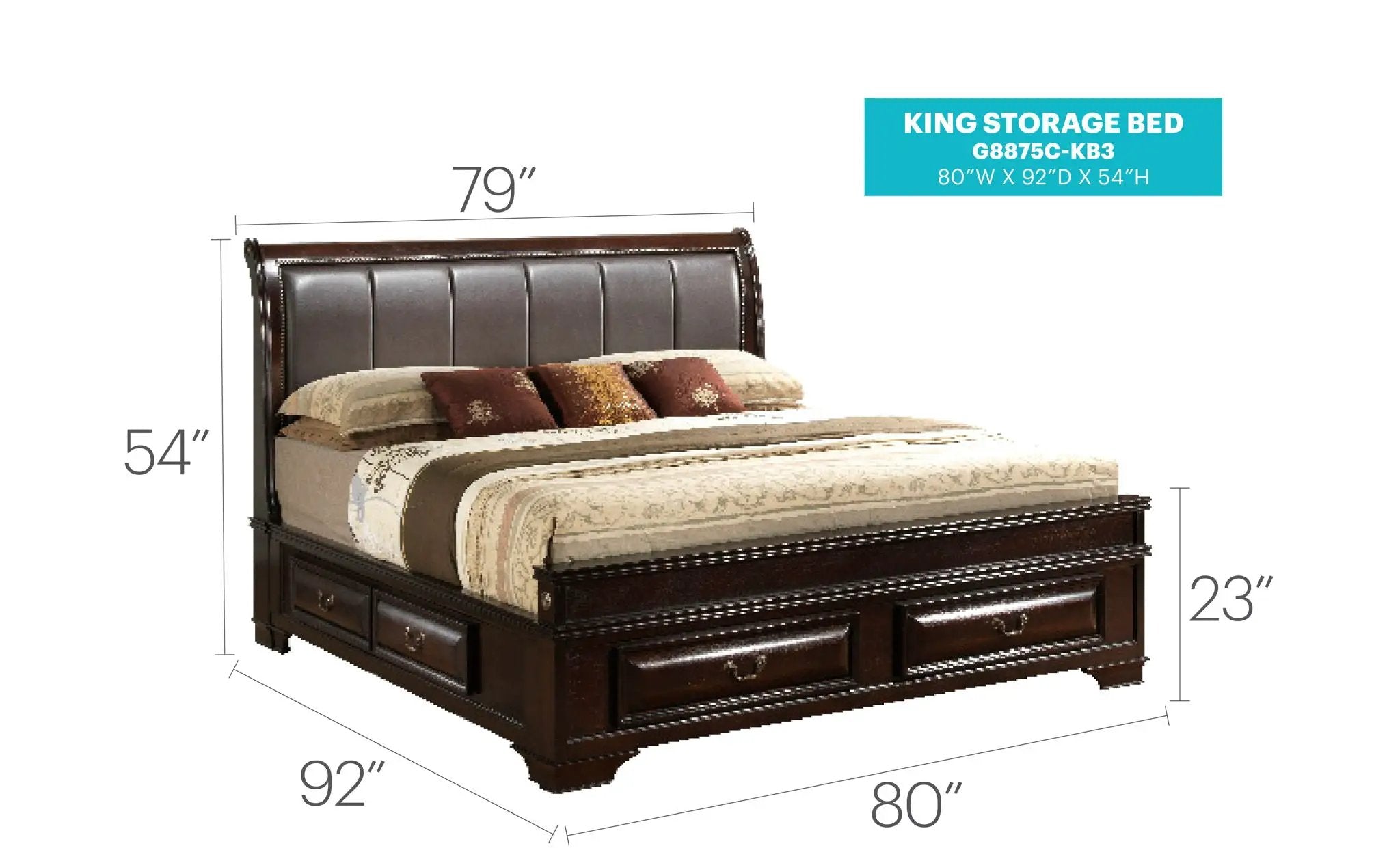 Lavita - Storage Bed by Unique Piece Furniture