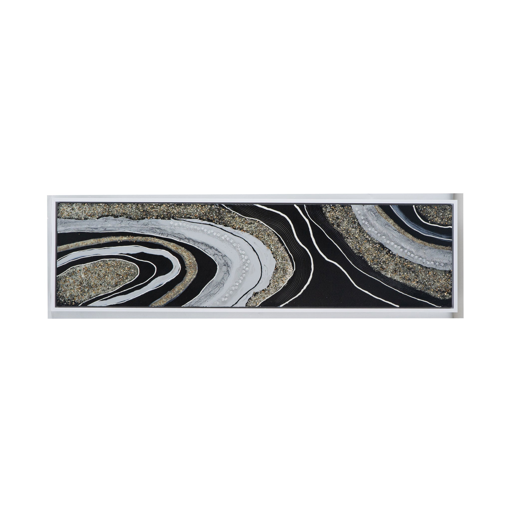 70.9x19.7x1.5 ft Elongated Landscape Rectangle Framed Oil Painting by HouseOfZazla