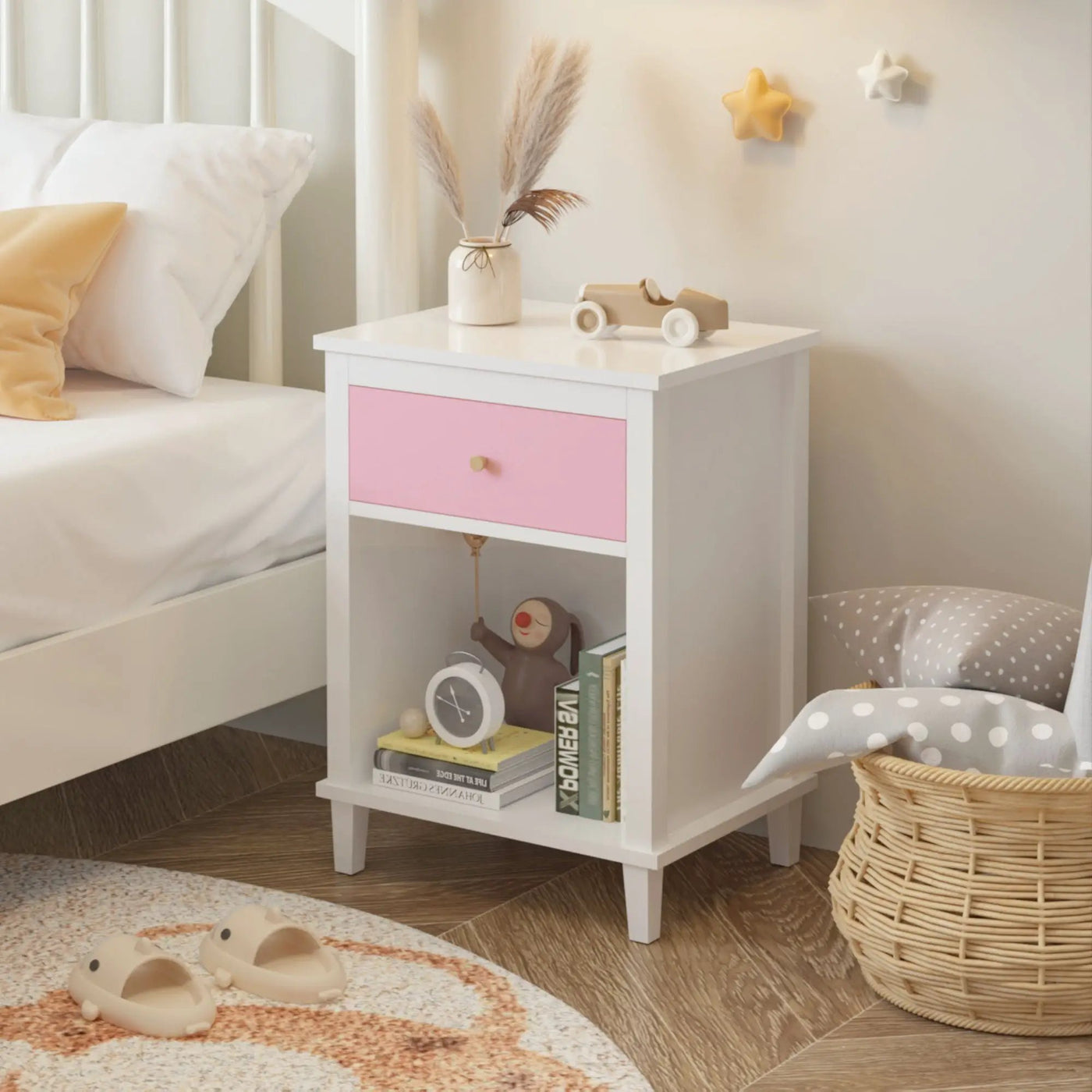 Nightstand With 1 Drawer 1 Shelf by Unique Piece Furniture