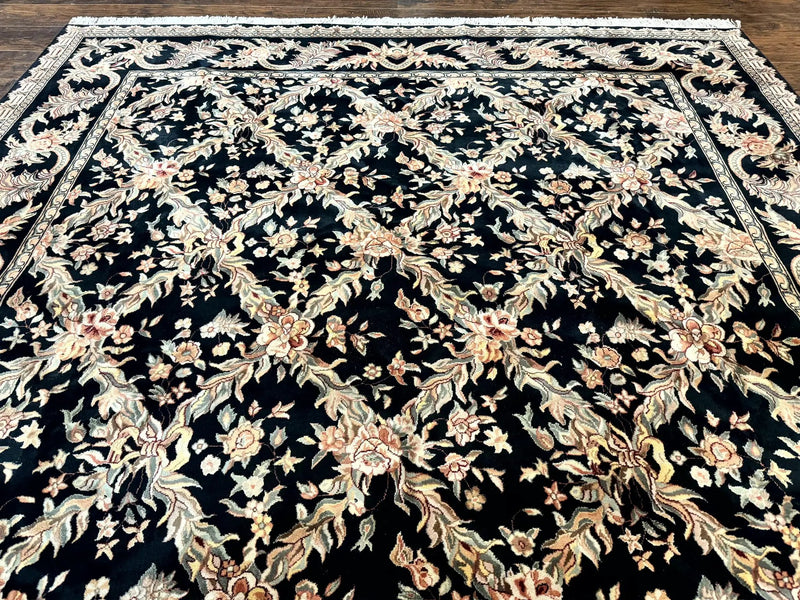 Pak Persian Rug 8x10, Black, Handmade by Jewel Rugs