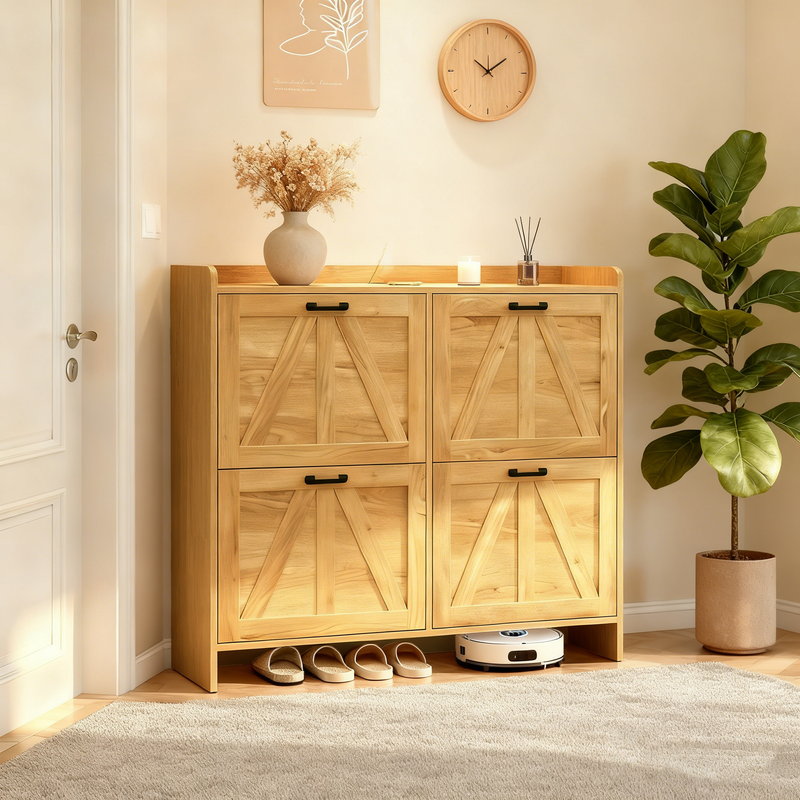 Farmhouse Style Shoe Cabinet by HouseOfZazla