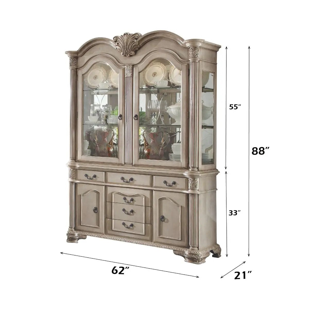Chateau De Ville - Buffet & Hutch by Unique Piece Furniture