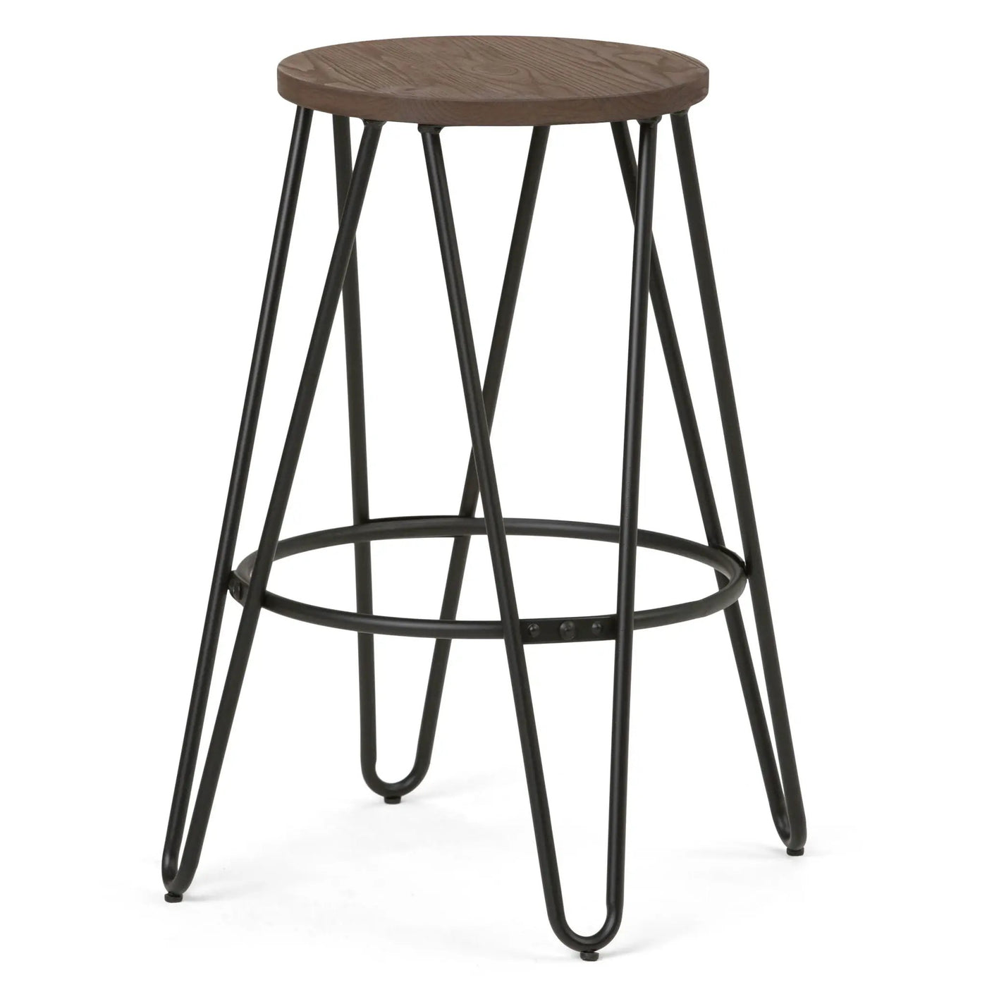 Simeon - Multifunctional Metal Stool With Wood Seat by HouseOfZazla