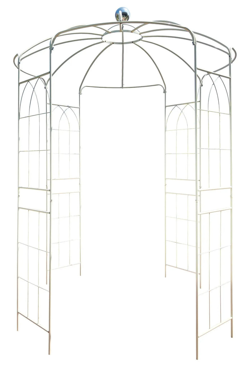 Metal Garden Arch Iron Garden Arbors Gazebo Dia High Birdcage Shape Pergola Pavilion For Wedding Ceremony by HouseOfZazla