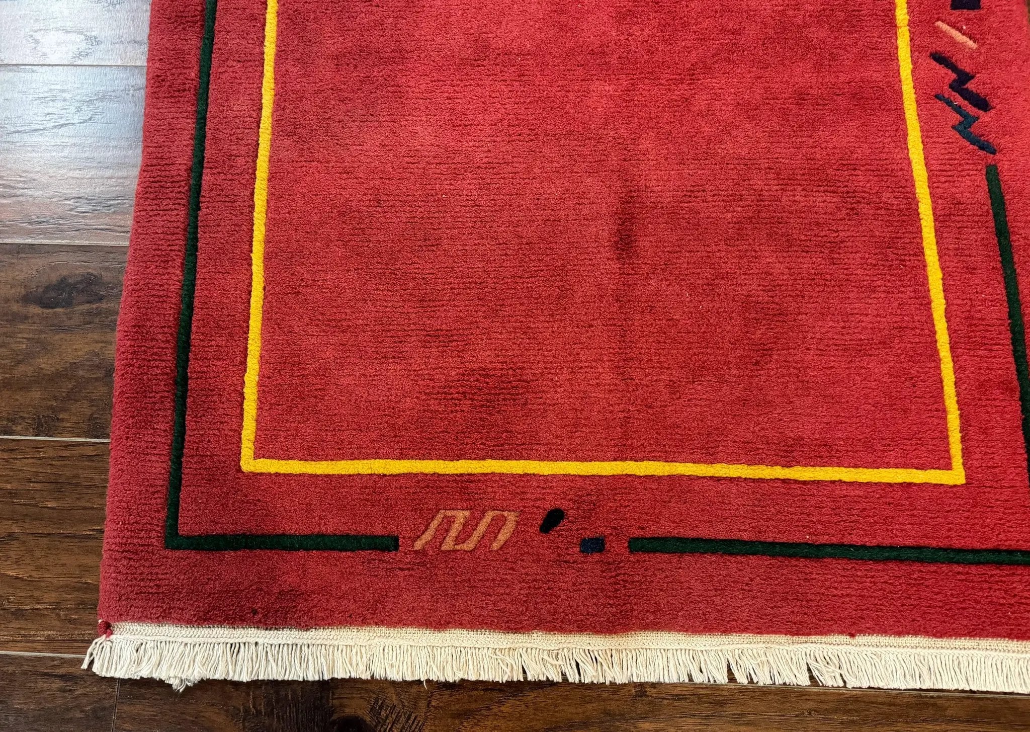Indo Persian Gabbeh Rug 3x5, Red by Jewel Rugs